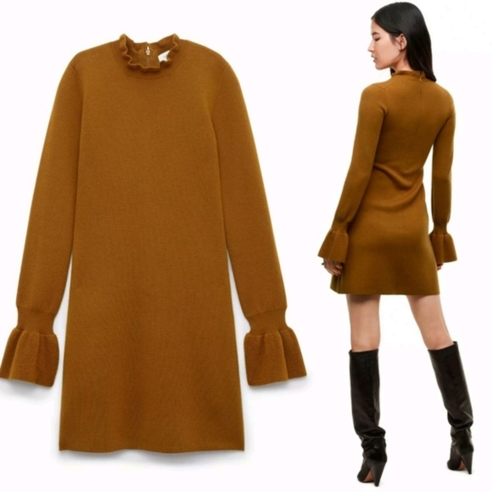 Aritzia Wilfred Carre Dress Italian Wool